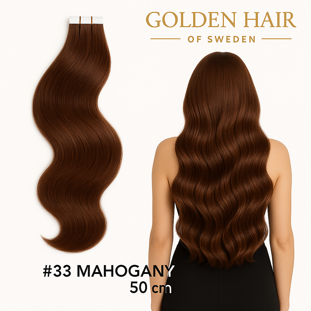 #33 mahogany extensions äkta 50cm