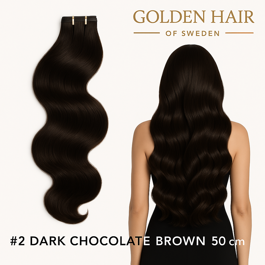#2 dark chocolate brown 50 cm