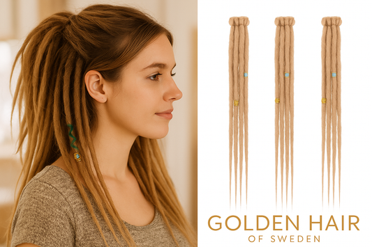 Clip-In Dreadlock Extensions  20 Tum, 3-Pack