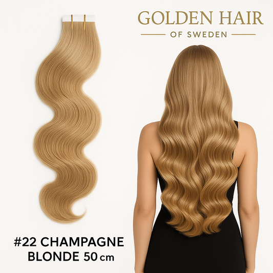 #22 champangne Blonde 50 cm